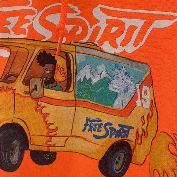 Khalid Free Spirit 2019 Tour Orange Hoodie. Size Small - Picture 4 of 8